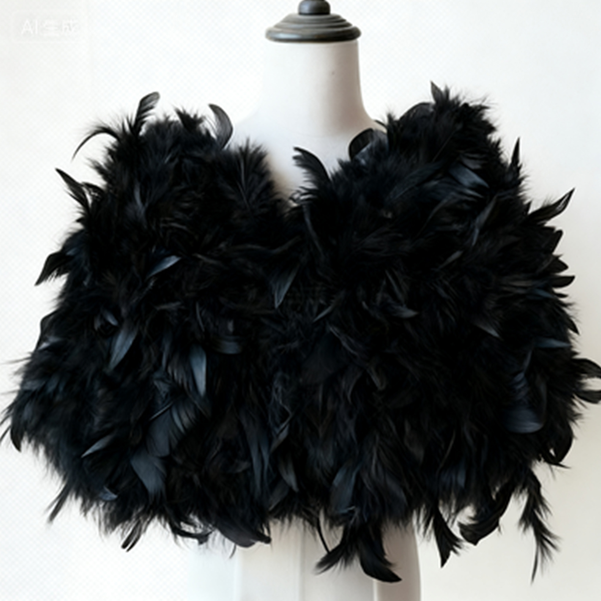 New Ostrich Feather Women's Ca - Stole Wedding Shawl 评论和价格