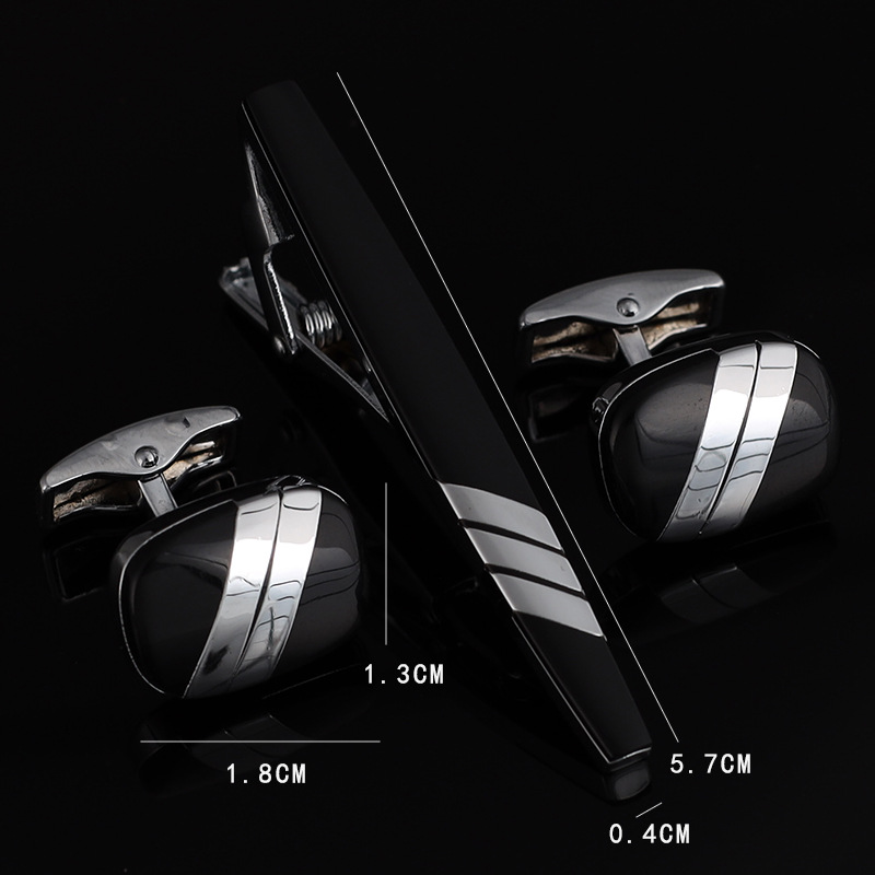 Mens Ties Clip Cufflinks Set S - Tie Bar Set Gift 评论和价格