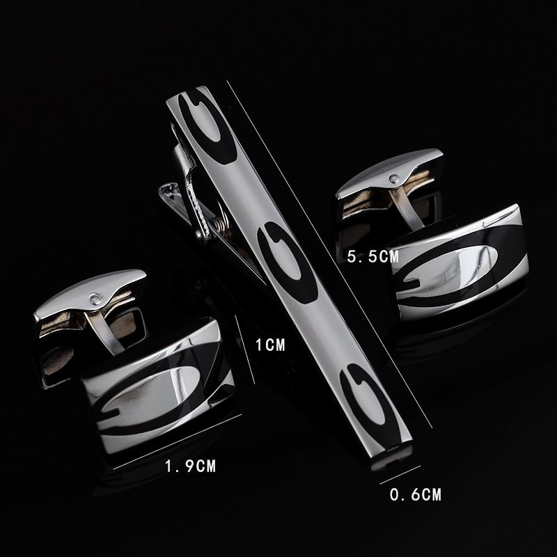 Mens Ties Clip Cufflinks Set S - Tie Bar Set Gift 评论和价格