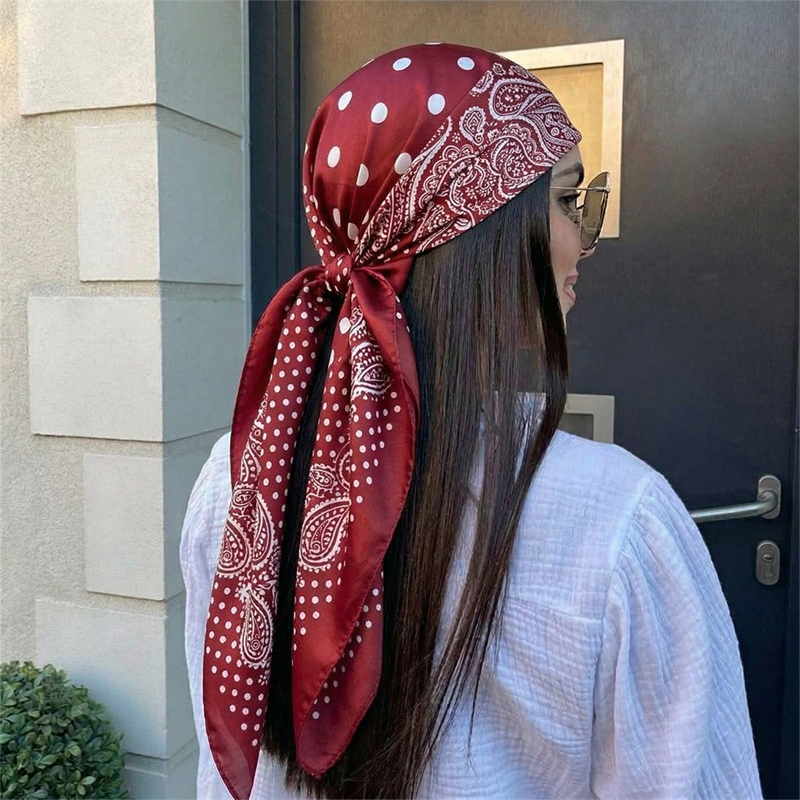 90cm Luxury Brand 2026 Dot Pri - Scarf Silk Square 评论和价格