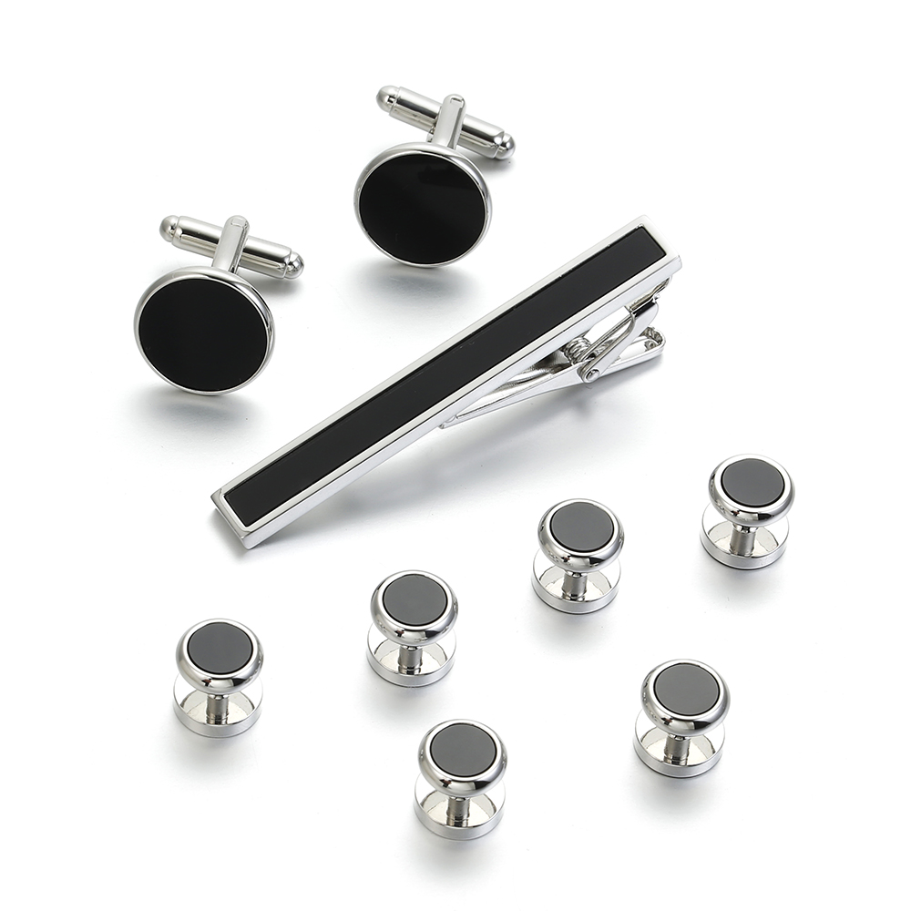 VAGULA 9 PCS Tie bar Cuff link - Tie Bar Set Gift 评论和价格