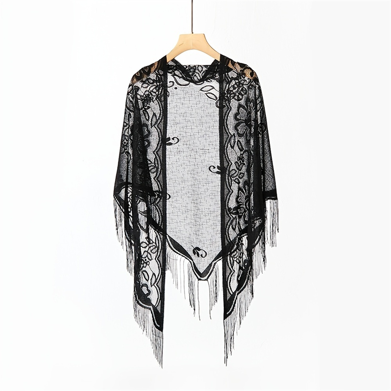 New Embroidery Lace Scarf Shaw - Stole Wedding Shawl 评论和价格