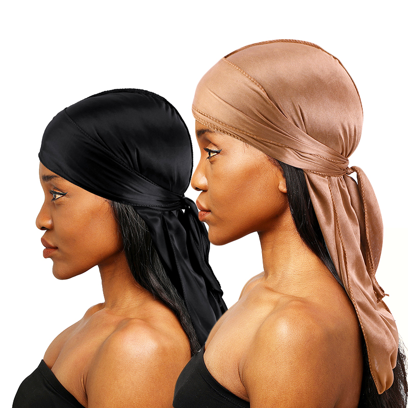 2 pcs Silky Satin Durags for M - Bandana Doo Rag 评论和价格