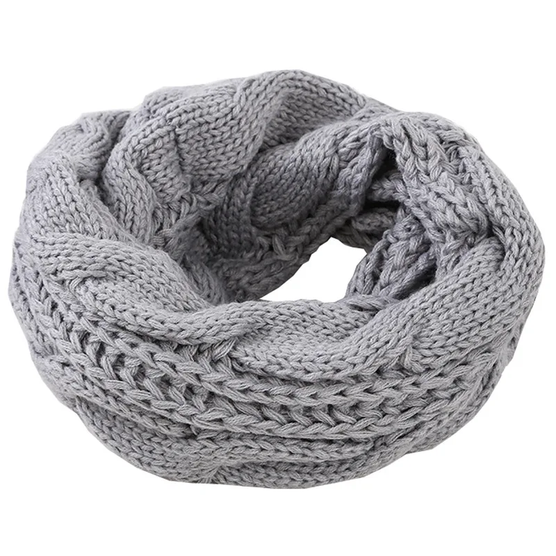 Men Women Boys Girls Thick Rib - Infinity Scarf Knit 评论和价格