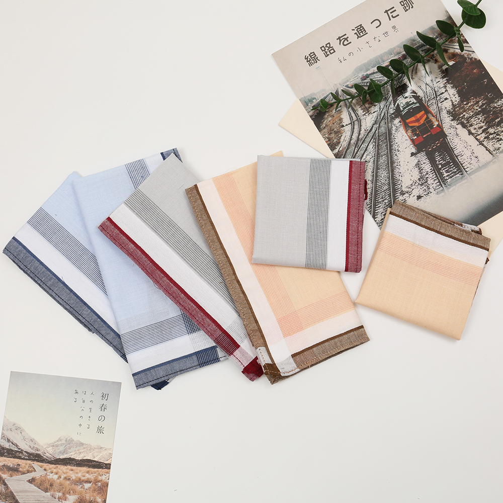 Men's Pure Cotton Yarn-Dyed Ha - Handkerchief Cotton Men 评论和价格