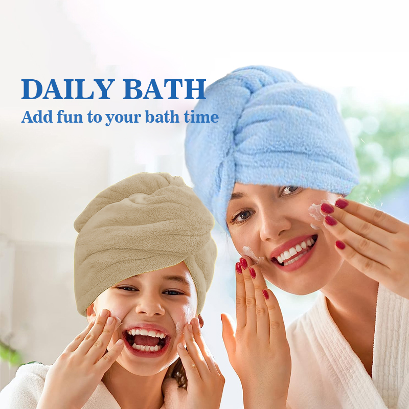 Microfiber Hair Towel Wrap for - Head Wrap Turban 评论和价格