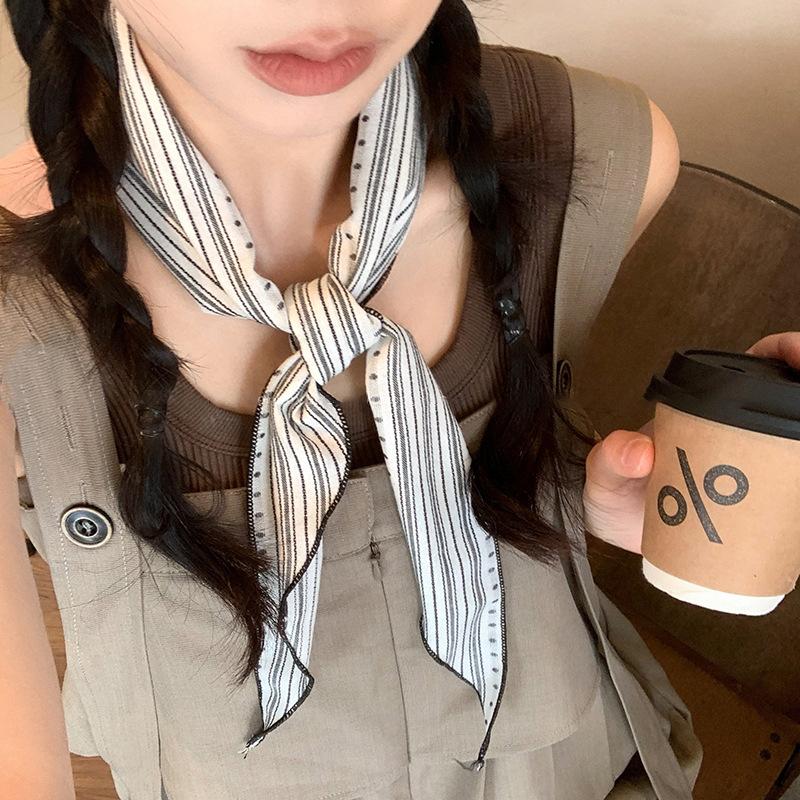 Cotton Linen Triangle Scarf Ca - Bandana Cotton 评论和价格