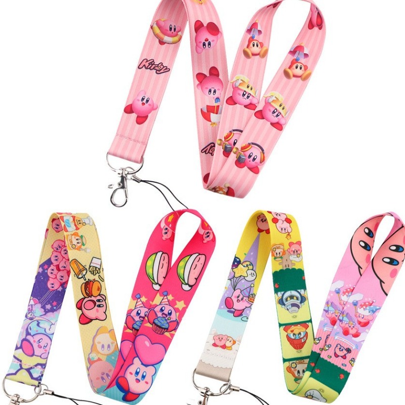 Hot Cute Kirby Lanyard Colorfu - Lanyard Badge Holder 评论和价格