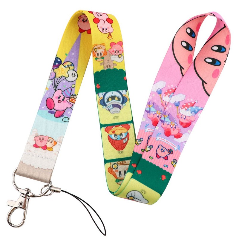 Hot Cute Kirby Lanyard Colorfu - Lanyard Badge Holder 评论和价格