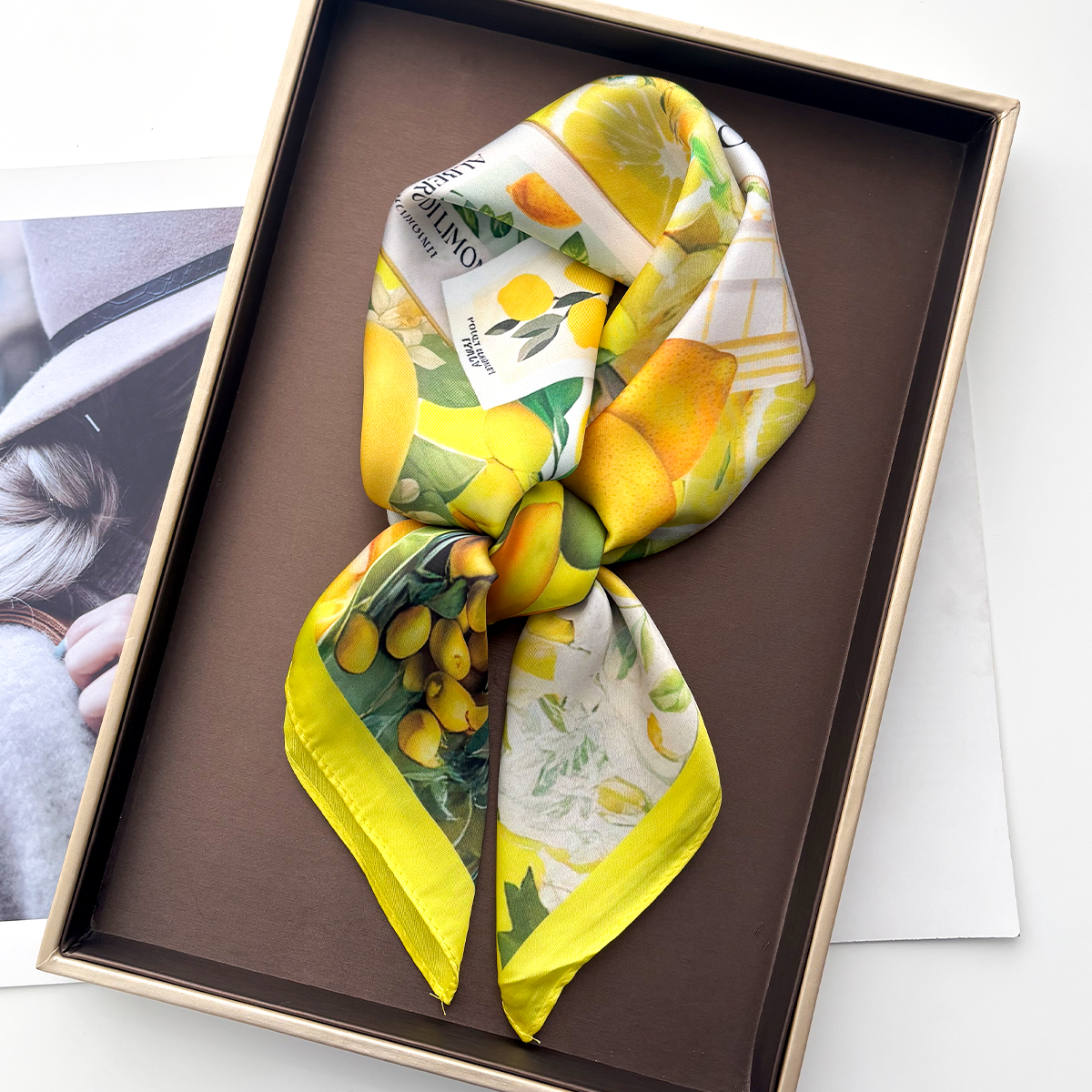 Luxury Floral Square Scarf Sof - Scarf Silk Square 评论和价格