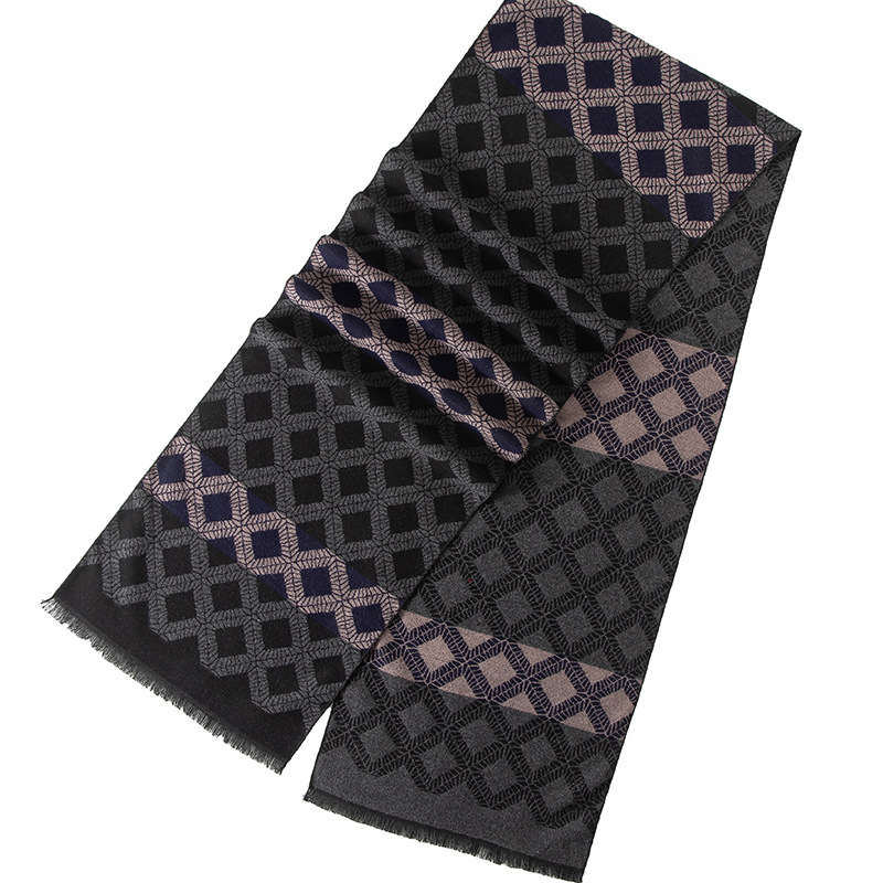 Designer Brand Plaid Winter Me - Muffler Men Wool 评论和价格
