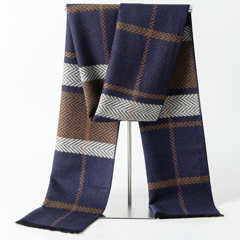 Designer Brand Plaid Winter Me - Muffler Men Wool 评论和价格