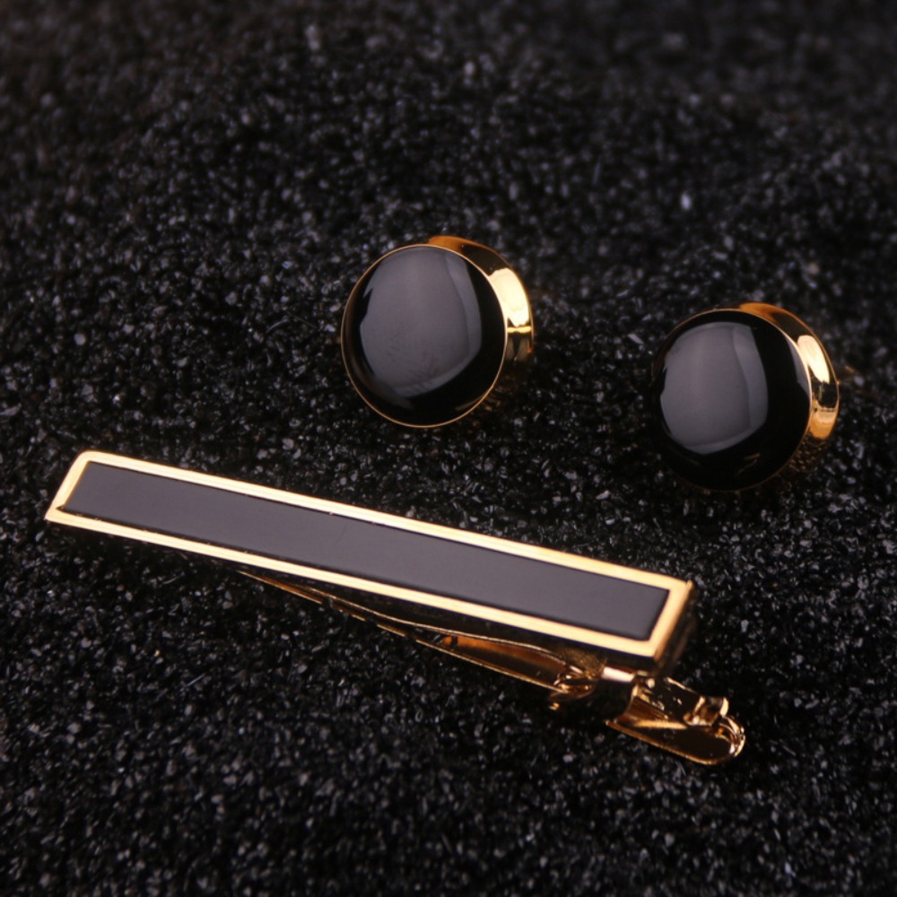 A Set Men's Tie Clip Groom Tux - Tie Bar Set Gift 评论和价格