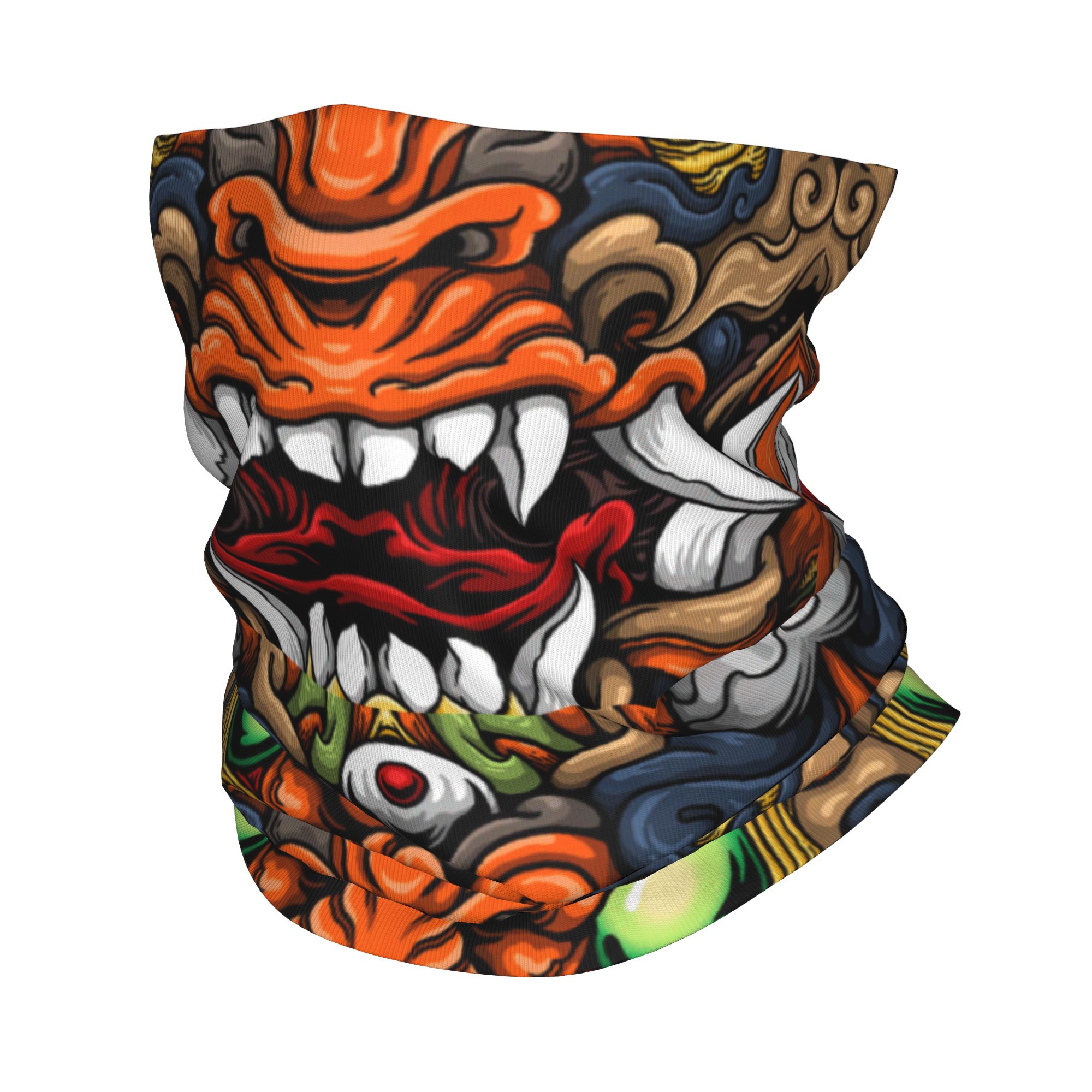 Custom Samurai Demon Oni Winte - Neck Warmer Tube 评论和价格