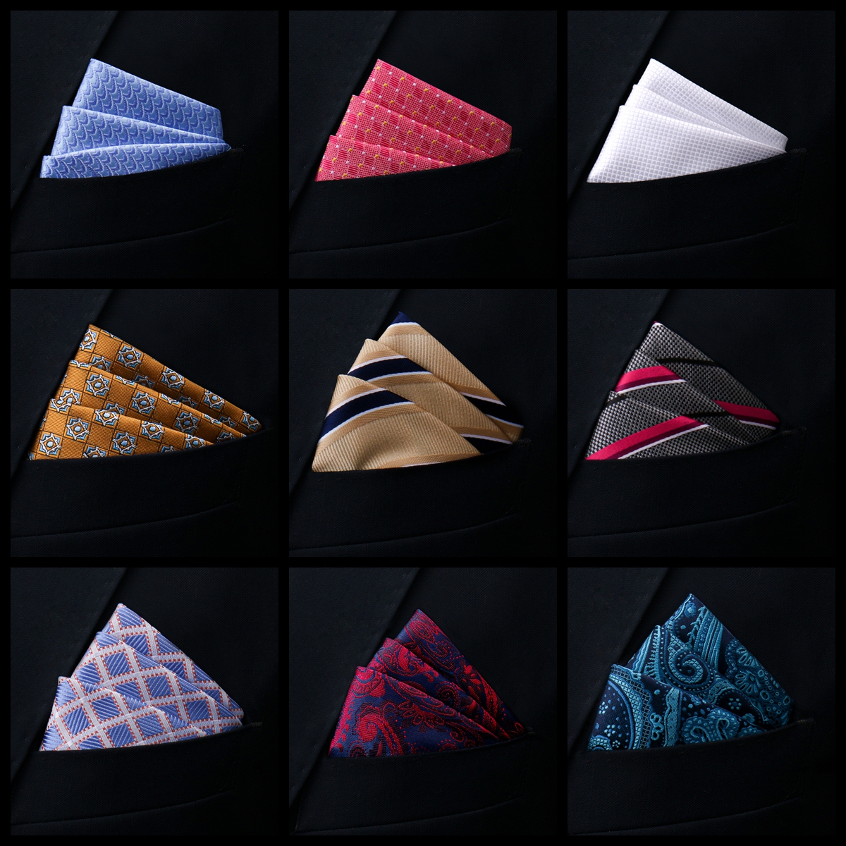 New Style Handkerchief Hot sal - Pocket Square Set 评论和价格