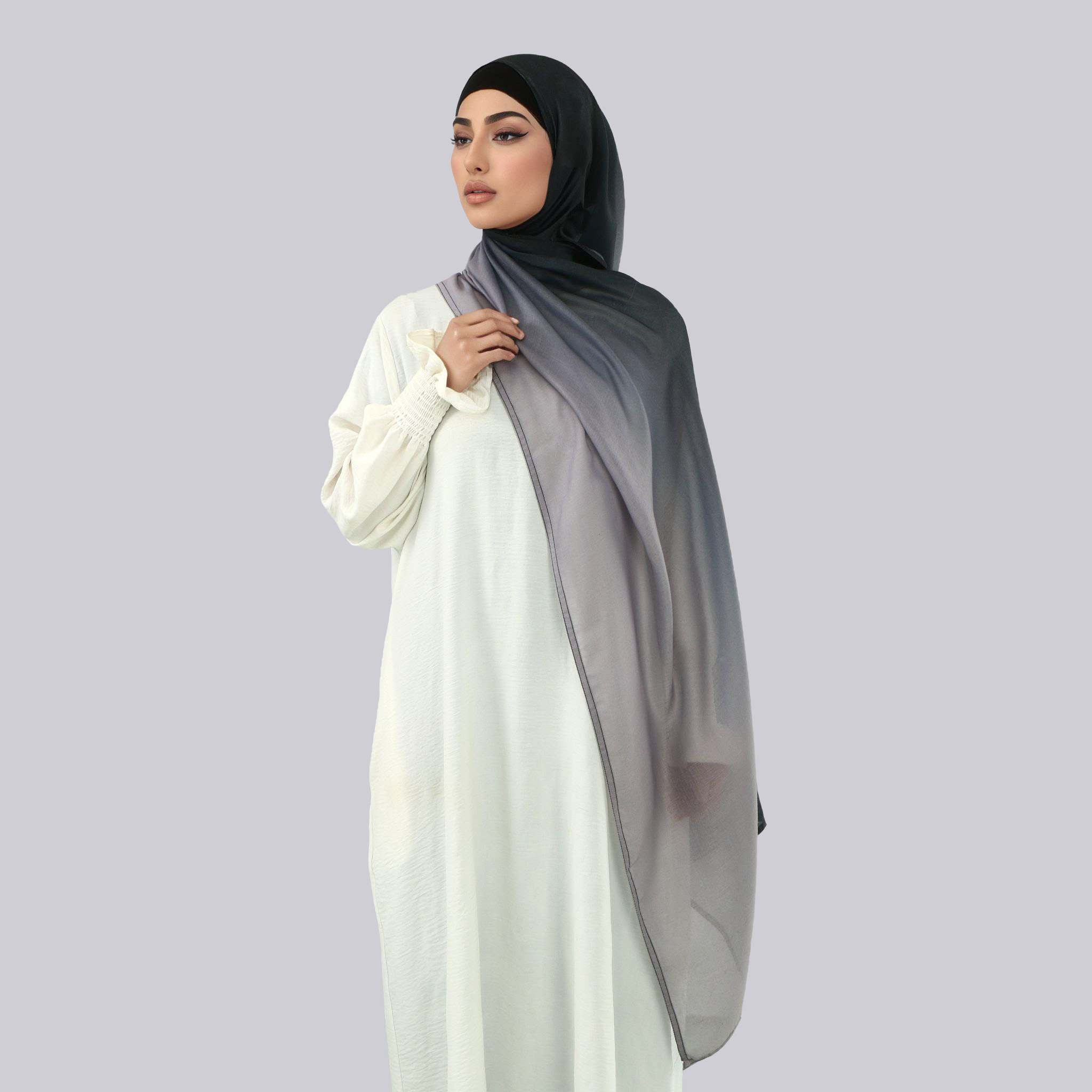 Women Gradient Cotton Rayon Hi - Head Wrap Turban 评论和价格
