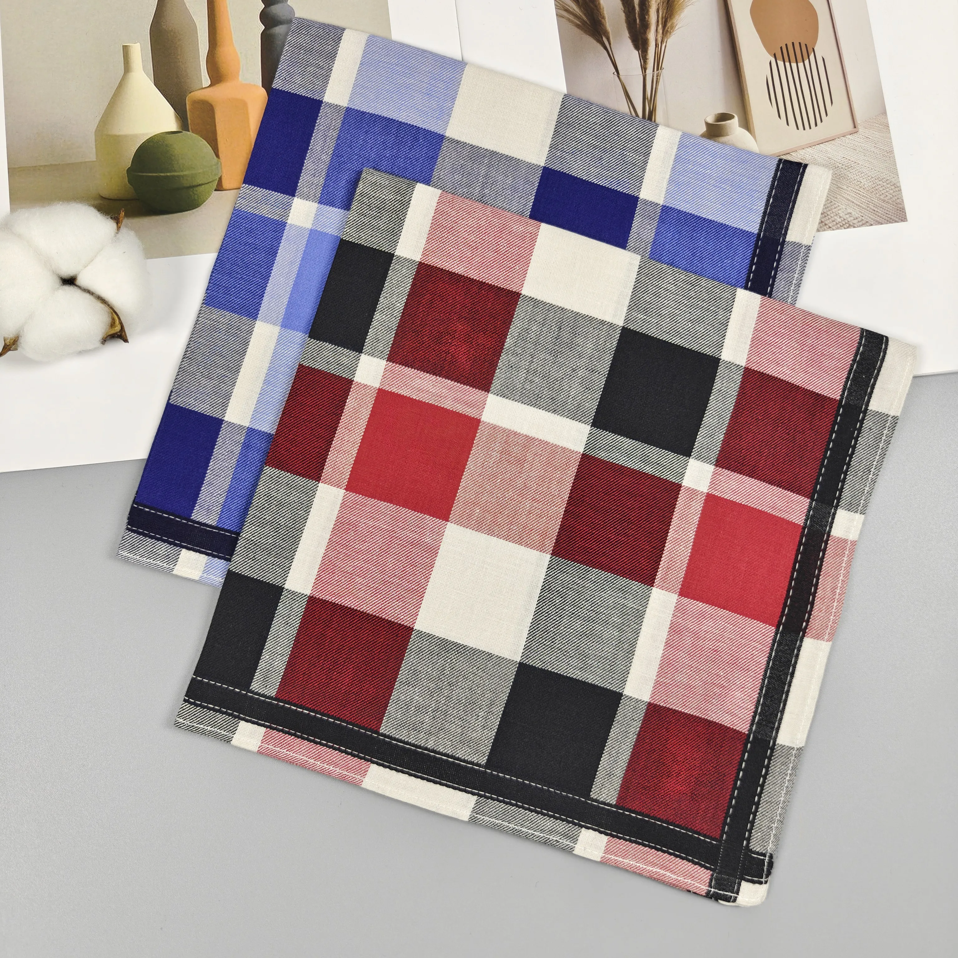 44.5cm/17.5in fashion new cott - Handkerchief Cotton Men 评论和价格