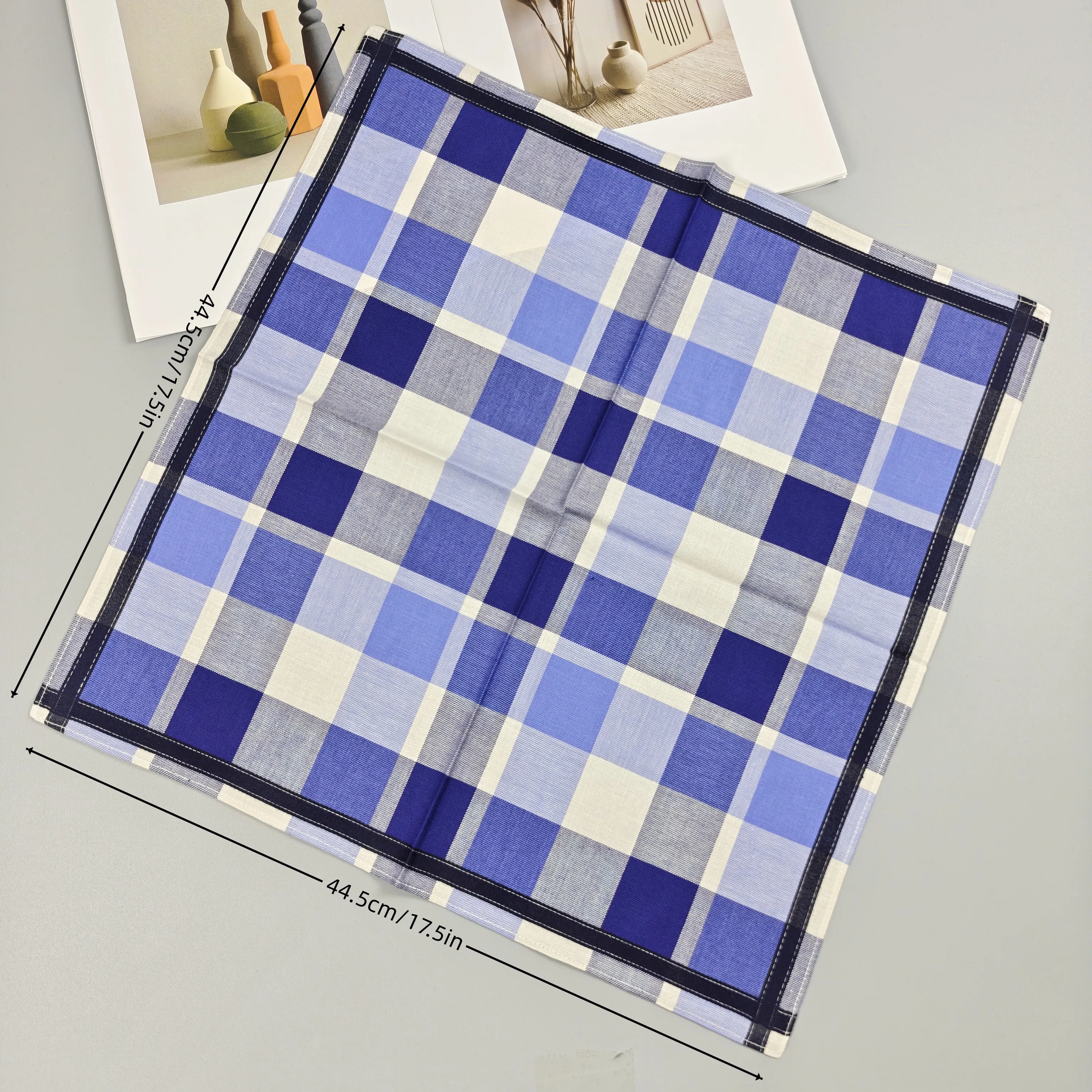 44.5cm/17.5in fashion new cott - Handkerchief Cotton Men 评论和价格